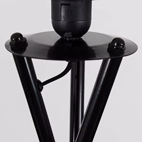 ValueLights Modern Black Metal Floor Lamp Base, Height: 136 cm – 3