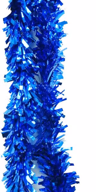 Neel Blue Shiny Metallic Chunky Tinsel Garland for Christmas and Parties – 1
