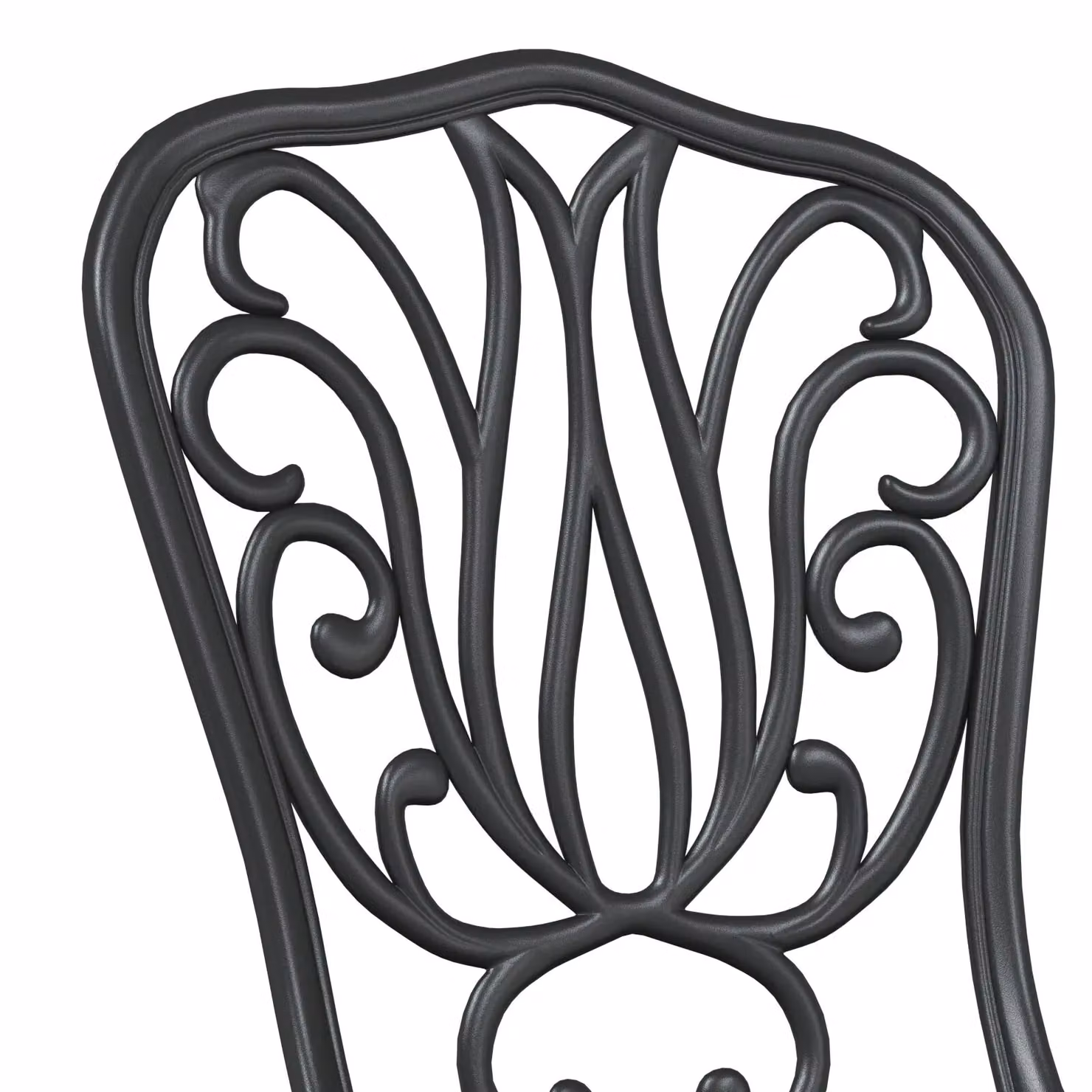 Berkfield Home 3-Piece Classic Garden Bistro Set in Matt Black Cast Metal – 3