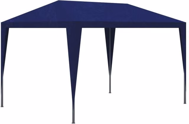 Berkfield Home Blue Party Tent W: 300 cm, D: 300 cm, H: 250 cm