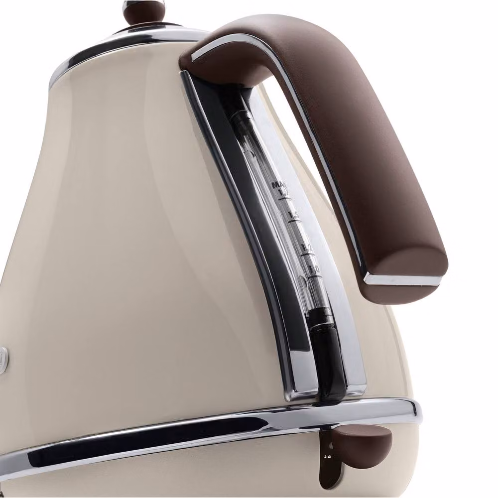 DeLonghi Icona Vintage 1.7L Kettle and 4 Slice Toaster Set in Beige – 3