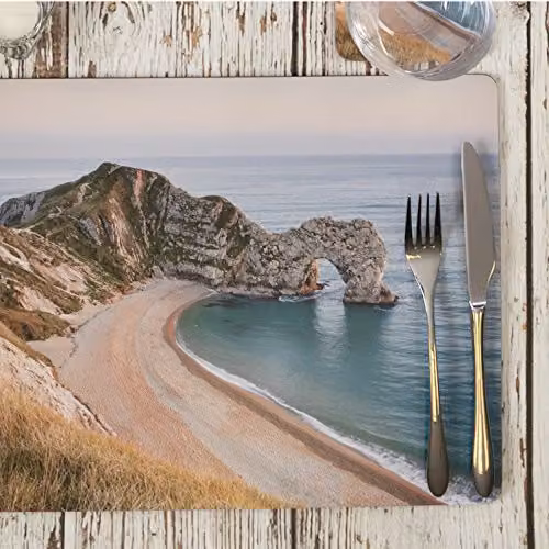 Creative Tops Durdle Door Premium Large Cork-Backed Placemats, Set of 4, Multicolour, W: 40 cm, D: 29 cm – 2
