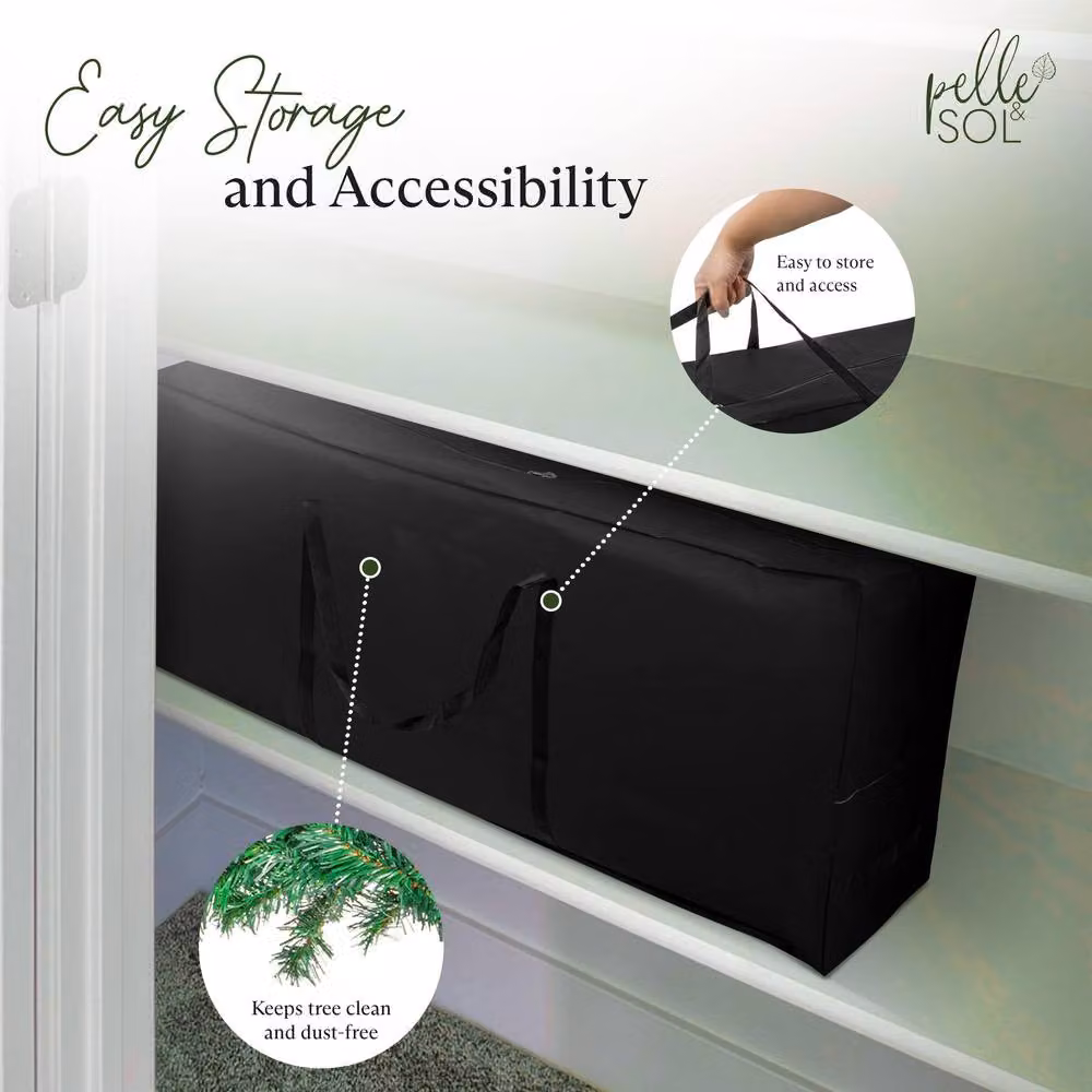 Pelle & Sol Christmas Tree Storage Bag with Handles, Black – 9