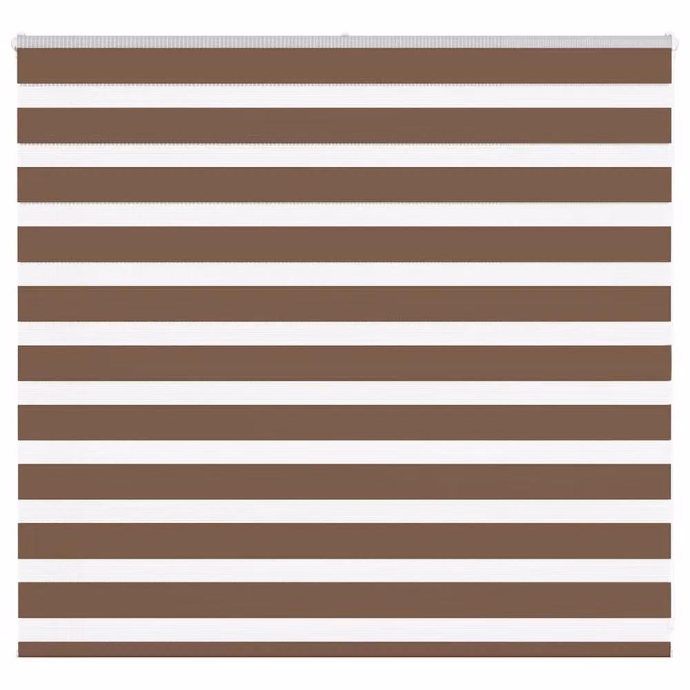 Berkfield Home Elegant Zebra Blind in Brown, W: 155 cm, H: 100 cm – 2