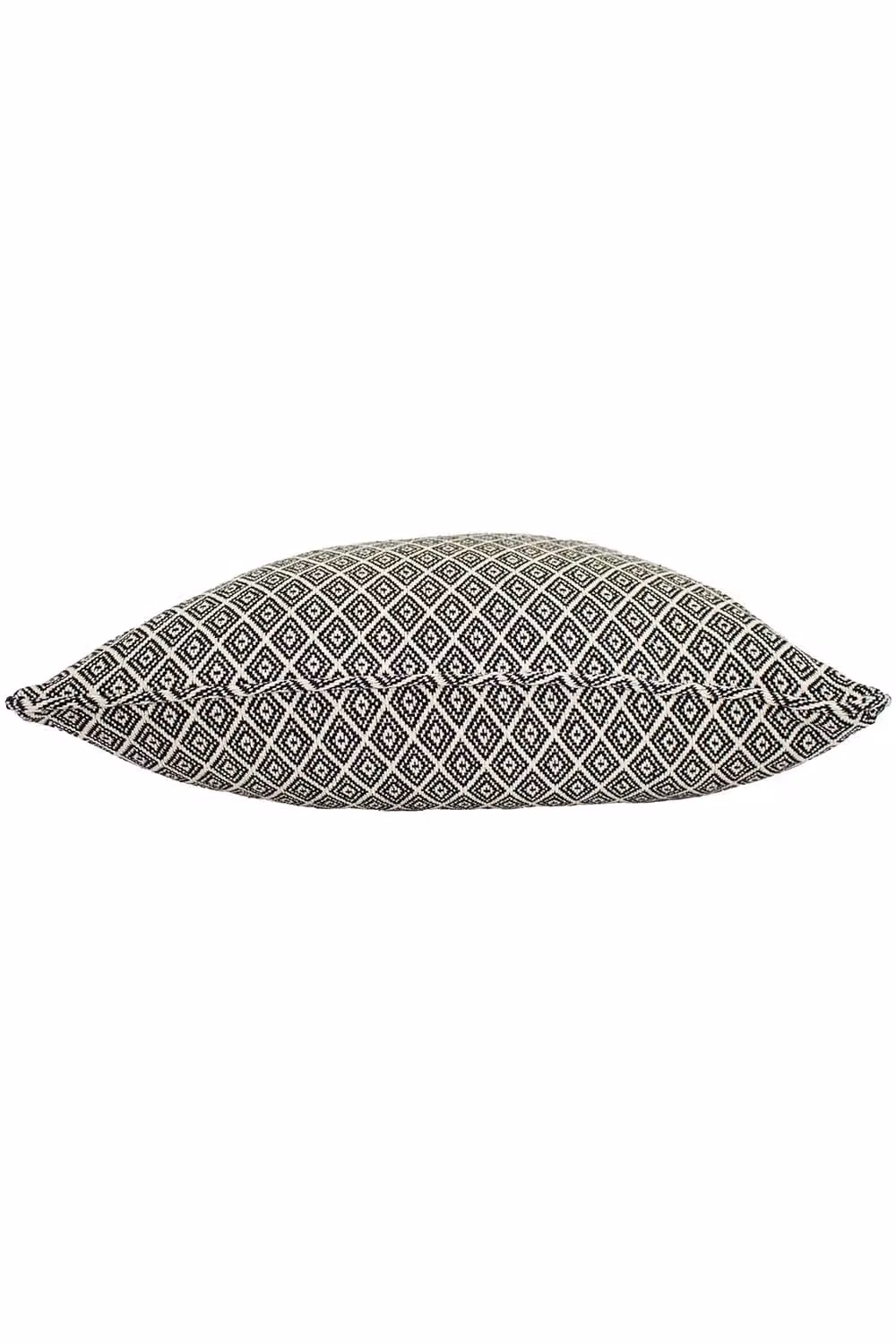 Paoletti Tangier Woven Geometric Fringed Cushion in Black and White, W/D/H: 55 x 55 x 55 cm – 3