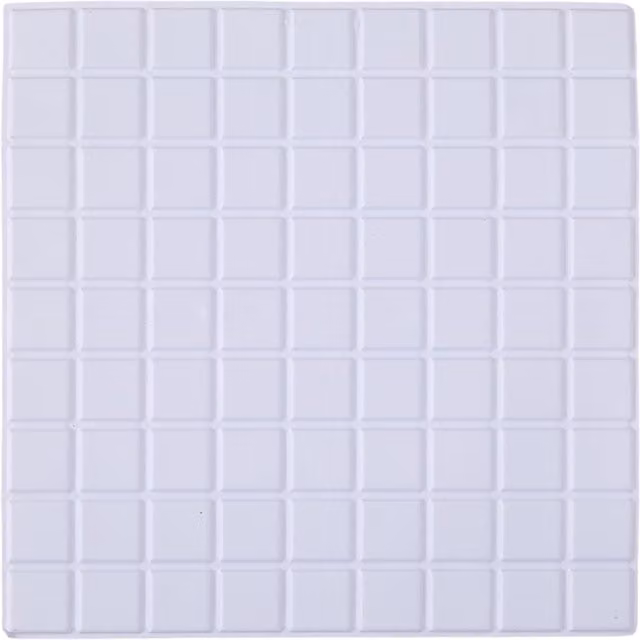 Livingandhome 10-Pack White 3D Self-Adhesive Faux-Tile Wall Stickers
