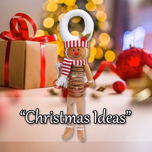 VFM e-Store Christmas Gingerbread Hanging Decoration, Multicolour and White, H 57 cm x W 23 cm – 4