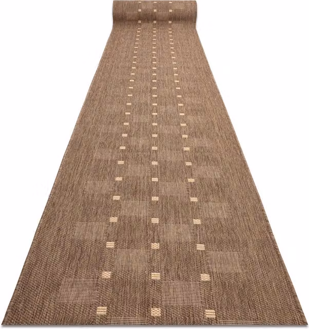 RugsX Floorlux Sisal Runner in Brown, W: 70 cm, L: 160 cm