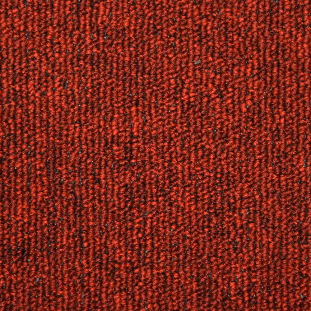 Berkfield Home Self-Adhesive Non-Slip Carpet Stair Treads, 15 Pieces, Red, W: 65 cm, D: 21 cm, H: 4 cm – 5