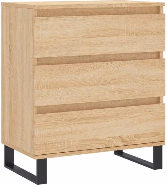 Berkfield Home Sonoma Oak Sideboard in Beige, W/D/H: 60 x 35 x 70 cm – 1