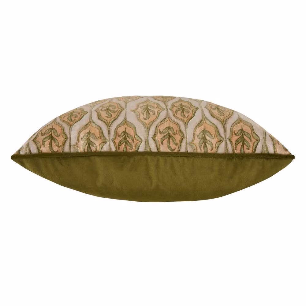 Voyage Maison Zephyr Feather Filled Velvet Printed Cushion in Beige, W/D/H: 50 x 50 x 50 cm – 2