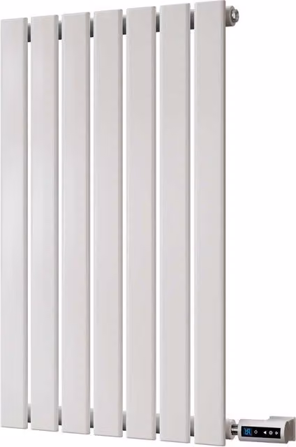 Typhoon White Horizontal Single Panel Thermostatic WIFI Electric Radiator W: 800 mm, H: 476 mm