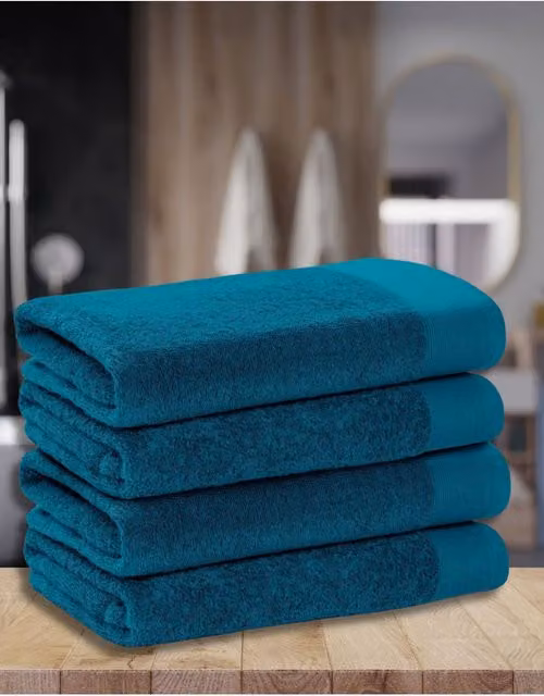 Ezysleep Luxe Collection 4 Piece Egyptian Cotton Bathsheet Set in Petrol