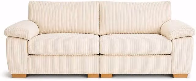 SOFASELECTION UK Amalfi 2 Seater Split Sofa in Beige Soft Fabric