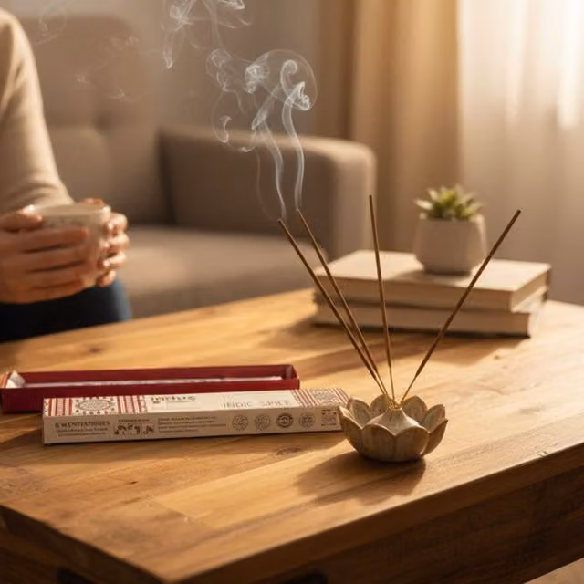 Indus Treasures Natural Spicy Indic Spice Incense Sticks, Brown
