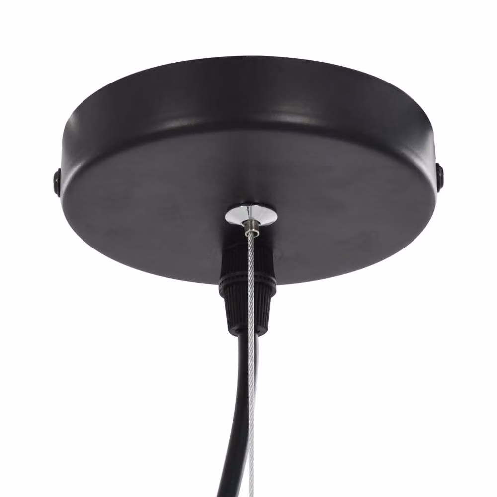 Berkfield Home Set of 2 Modern Black and Gold Metal Dome Ceiling Lamps, Diameter: 50 cm, E27 – 6