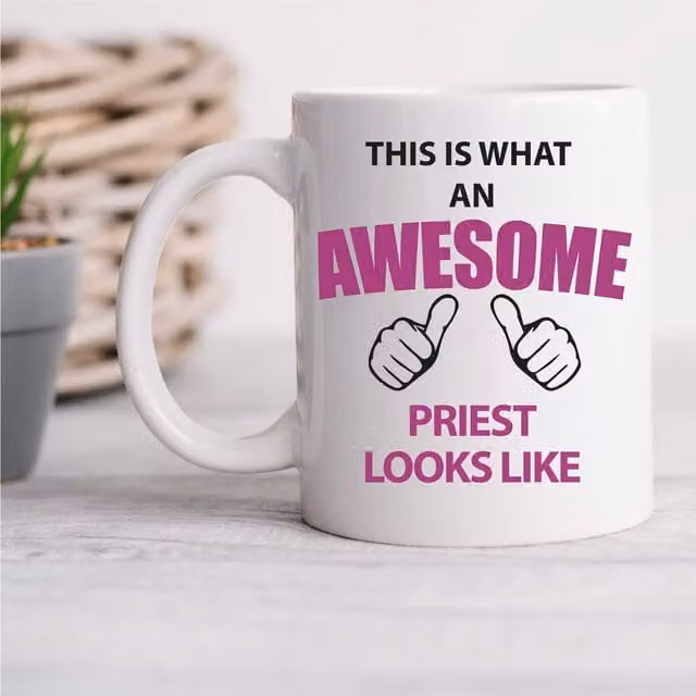 60 Second Makeover Limited This Is What An Awesome Priest Looks Like Ceramic Mug, White