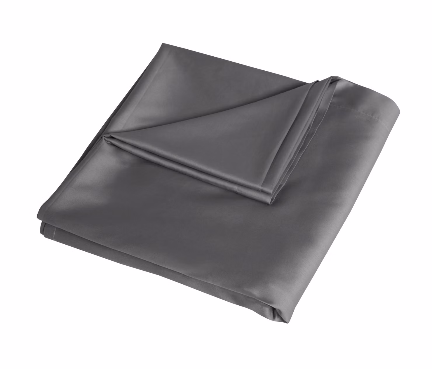 Smart Living Charcoal 300 Thread Count 100% Cotton Mako Satin Anti-Allergy Fitted Sheet, W/D/H: 90 x 200 cm – 2