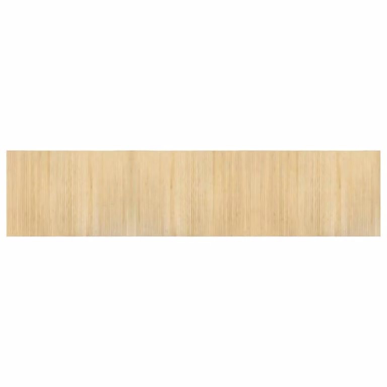 Berkfield Home Rectangular Bamboo Rug in Beige, W: 70 cm, L: 300 cm