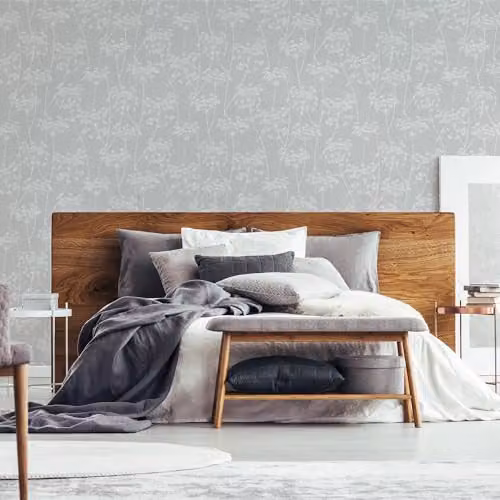 Superfresco Easy Aura Grey Botanical Floral Wallpaper – 2