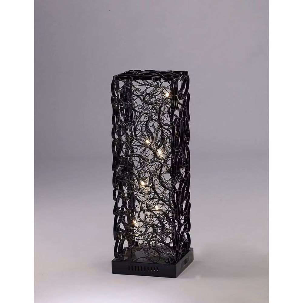 Netlighting Essen 6-Light Table Lamp in Black and Silver with G4 Bulbs – 2