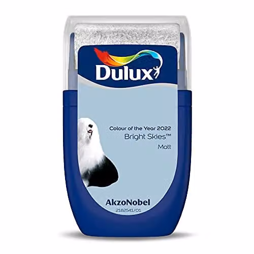 Dulux Bright Skies Blue Water Based Walls and Ceilings Tester Paint, 30 g – 1