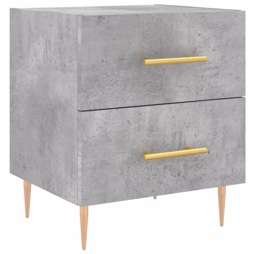 Berkfield Home Modern Bedside Cabinet in Grey, W/D/H: 40 x 35 x 47.5 cm – 2