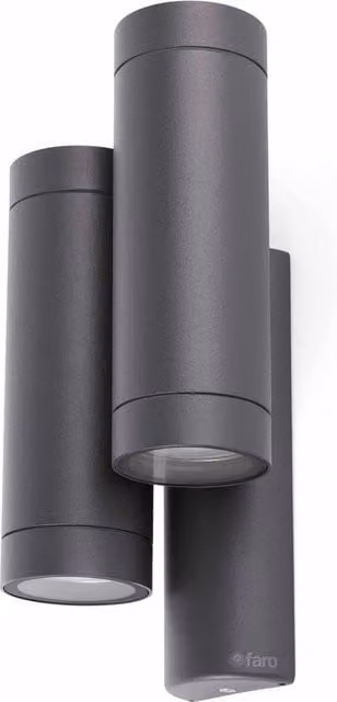 Netlighting Steps 4 Light Outdoor Wall Light in Dark Grey, IP44, GU10