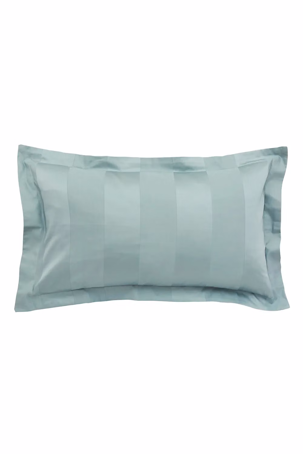 Bedeck of Belfast 1951 Serra Luxury Satin Stripe 250 Thread Count Cotton Sateen Duvet Cover Set in Green, W: 180 cm, H: 200 cm – 2