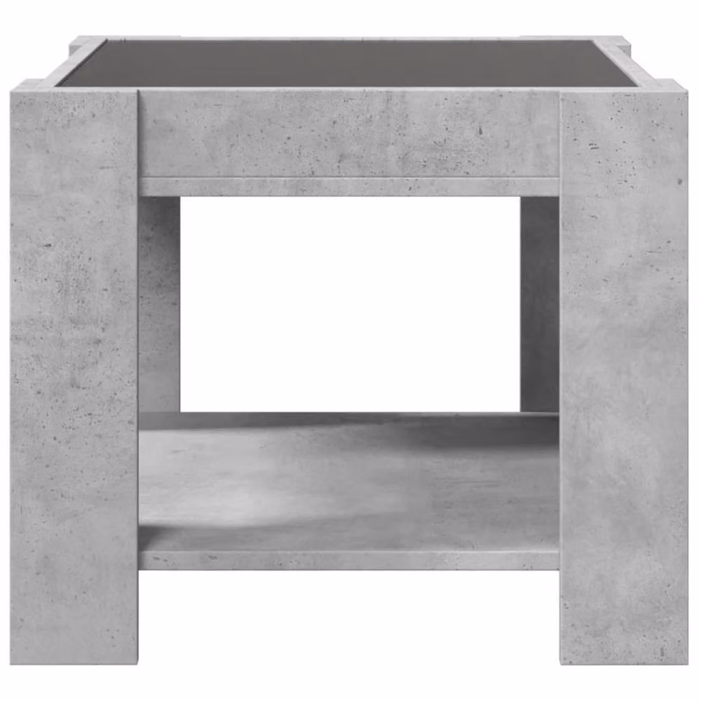 Berkfield Home Decorative LED Coffee Table in Concrete Grey, W/D/H: 53 x 53 x 45 cm – 5