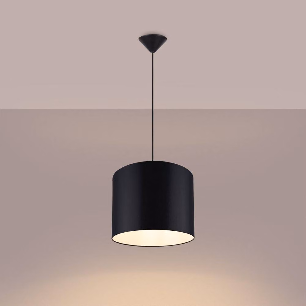 Sollux Lighting Minimalistic Cylinder Pendant Lamp in Black, W/D/H: 88 x 30 x 30 cm – 3