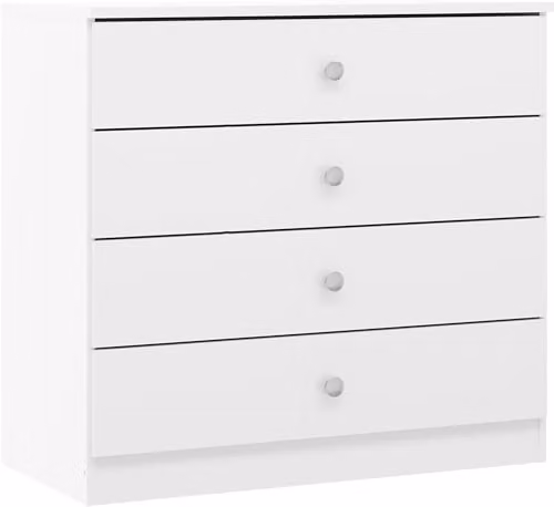 Seconique Denver 4 Drawer Chest in White Gloss – 2