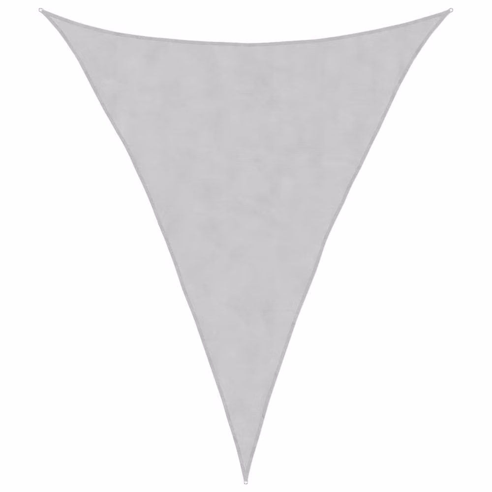 Berkfield Home Sun Shade Sail in Light Grey, 100% Polyester Oxford, W: 5 m, D: 6 m, H: 6 m – 1