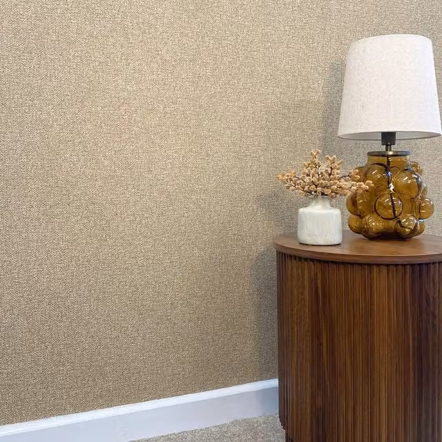 Belgravia Decor Mantella Champagne Plain Gold and Beige