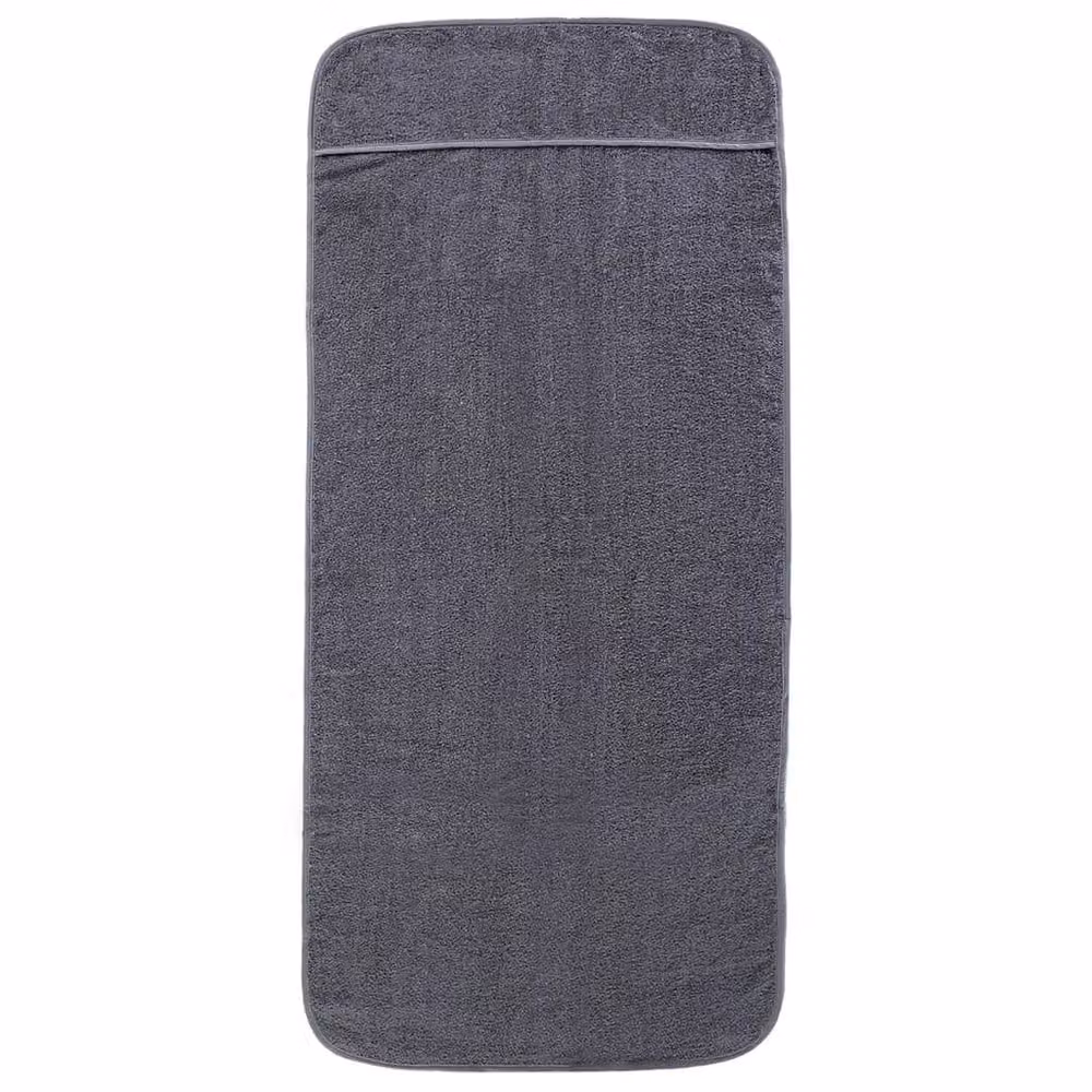 Berkfield Home Quick-Drying Fluffy Beach Towels, 2 Pack, Anthracite Grey, W: 75 cm, L: 200 cm, 400 GSM – 2