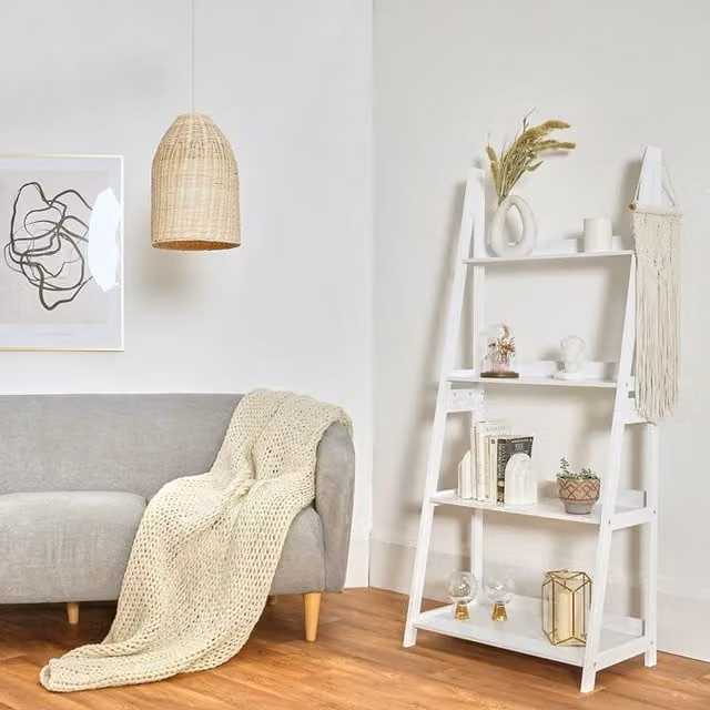 MiniSun Modern Rattan Basket Ceiling Light Shade in Natural Wicker Finish, Brown/Beige, Width: 21 cm – 1