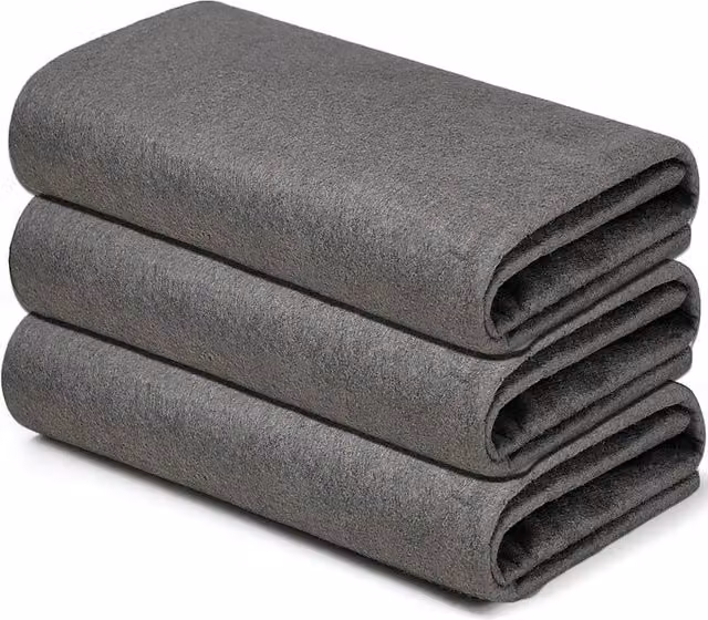 FLAVORA Microfibre Kitchen Cleaning Cloths and Valeting Dusters, Grey, 3 Pack, W: 40 cm, H: 0.5 m, D: 2 m – 1