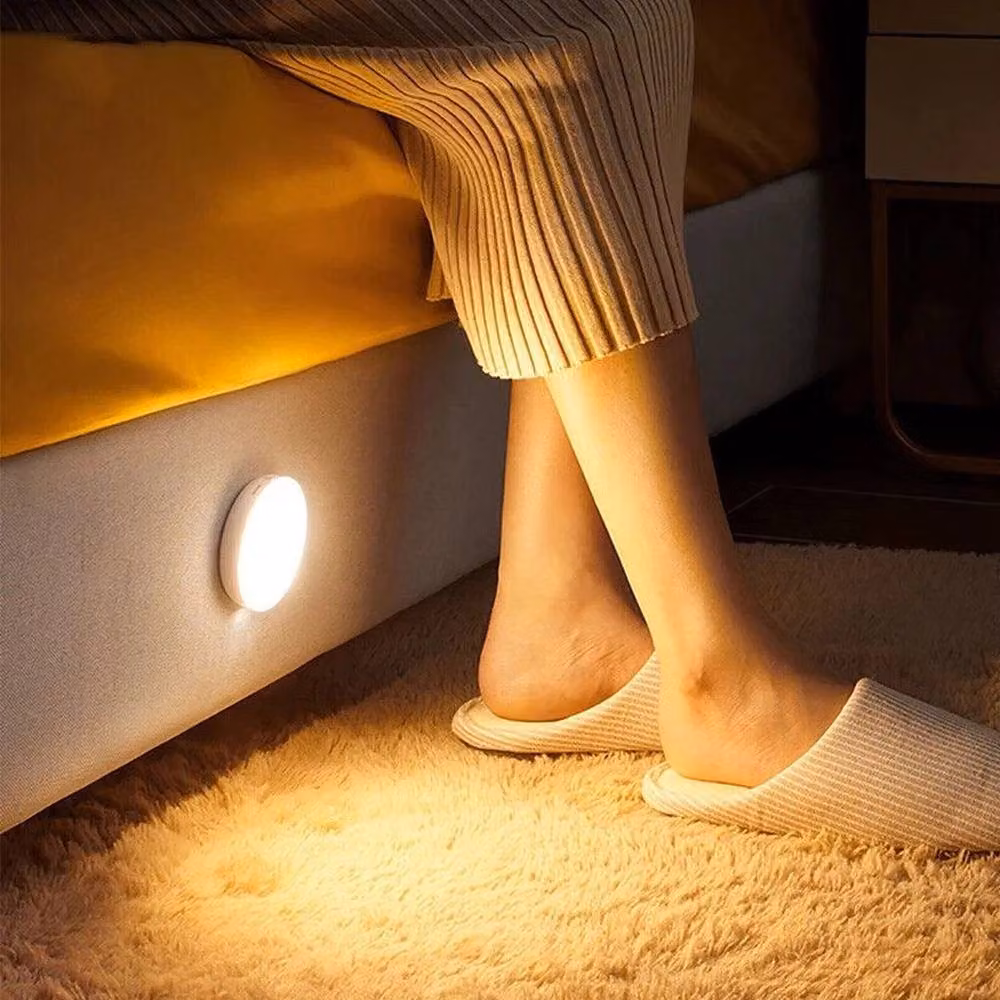 SPETLEK Warm White LED Motion Sensor Wall Light, USB Rechargeable, White – 2
