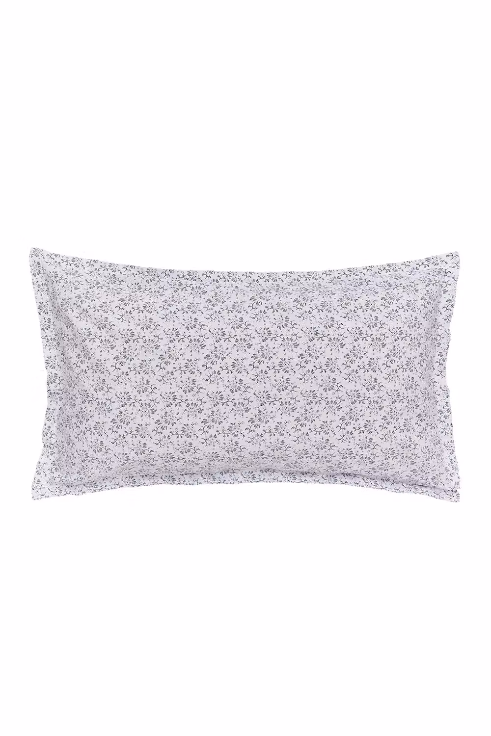 Murmur Mae Cotton Percale Floral Duvet Cover and Pillowcase Set, Grey, W/D/H: 140 x 200 cm – 2