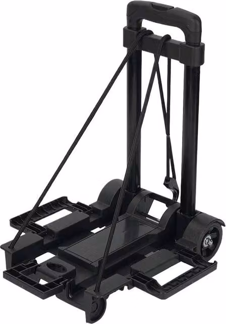 NESTLUNE Heavy Duty Folding Lightweight Hand Sack Trolley Cart in Black, W: 52 cm, H: 1000 cm – 1