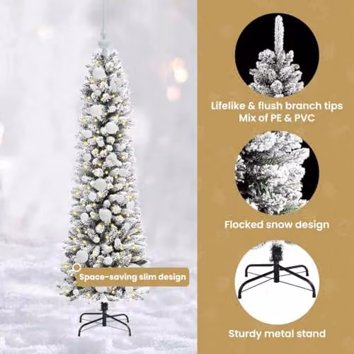 vidaXL Artificial White Christmas Tree, Height: 120 cm – 4