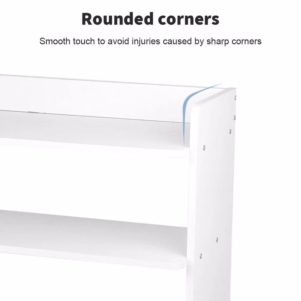 EONLION 7 Tier Shoe Cabinet Storage Cupboard in White – 3