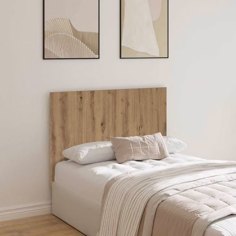 Berkfield Home Classic Bed Headboard in Artisan Oak, Brown, W: 120 cm, D: 1.5 cm, H: 80 cm