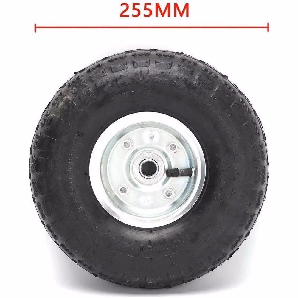 FLAVORA 2 x 10 inch Sack Truck Trolley Wheels in Black – 2