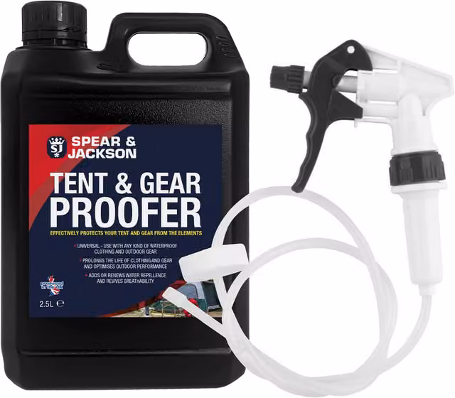 Spear and Jackson White Waterproof Spray Bottle with 2.5 Litre Capacity and Long Hose Trigger