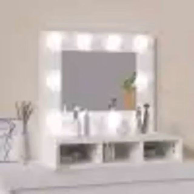 Berkfield Home White Modern Wall Mounted Mirror Cabinet with Integrated LED Lighting, W: 60 cm, D: 31.5 cm, H: 62 cm