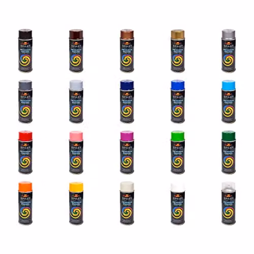 Sola 2 x 400 mL Nut Brown (RAL 8011) Universal High Gloss Enamel Spray Paint for Metal, Wood, Plaster and Plastics – 5