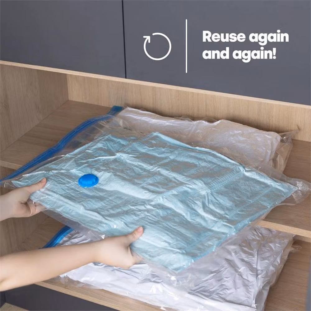 Nordara 8-Piece Space Saving Vacuum Storage Bag Set in Transparent Plastic – 2