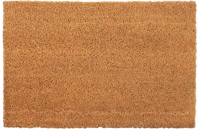 Berkfield Home Set of 2 Brown Tufted Coir Door Mats, W: 60 cm, D: 40 cm