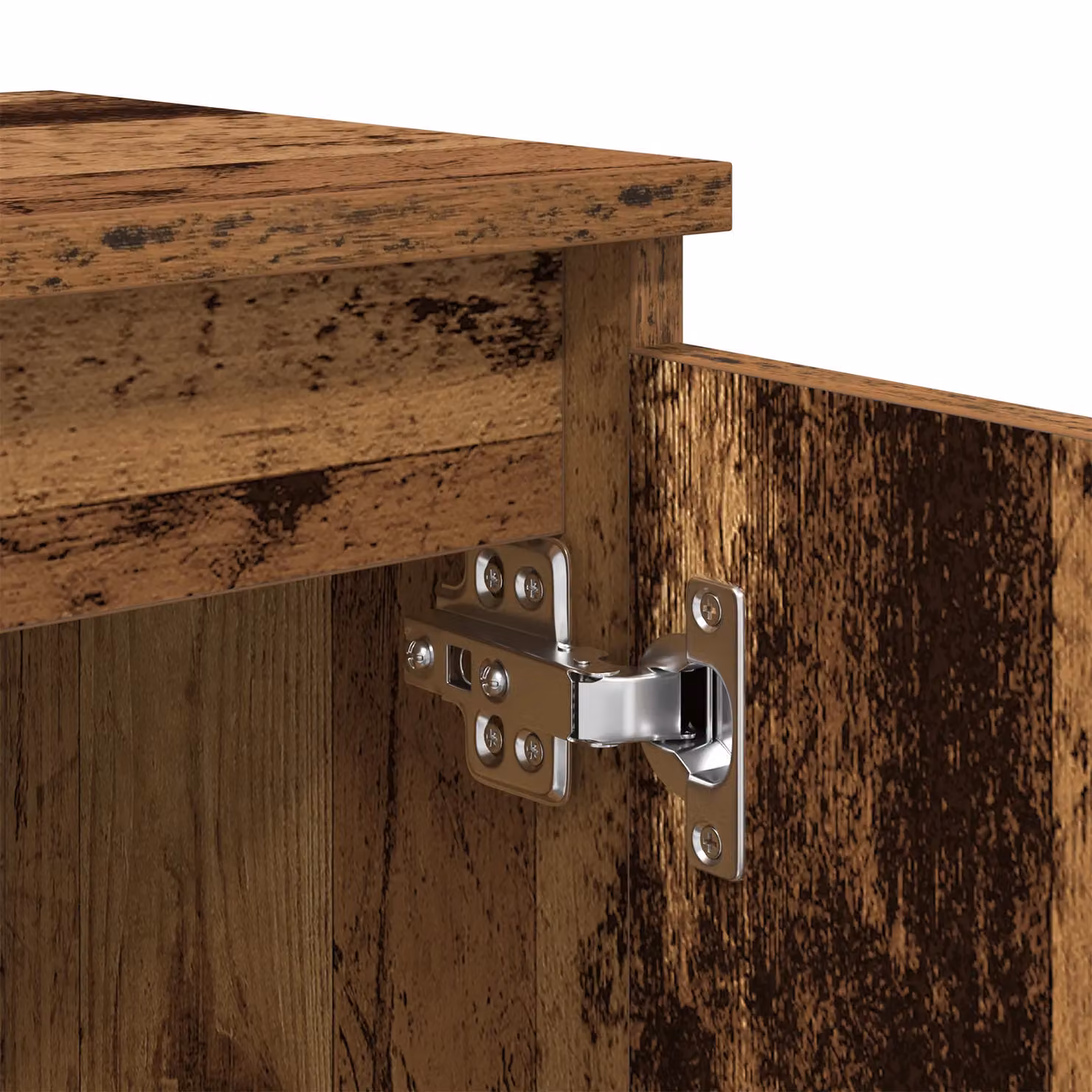 Berkfield Home Old Wood Bedside Table in Brown, Solid Reclaimed Wood, W/D/H: 40 x 30 x 50 cm – 6
